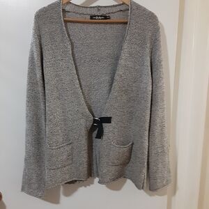 Eric Alexandre Knit Tie-Front Cardigan Sweater Size L/XL